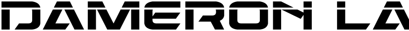 Dameron Laser Regular font
