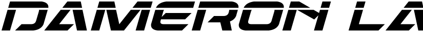 Dameron Laser Italic Italic font