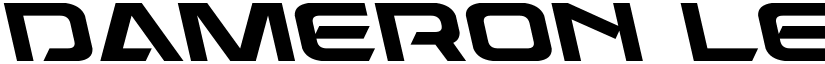 Dameron Leftalic Italic font