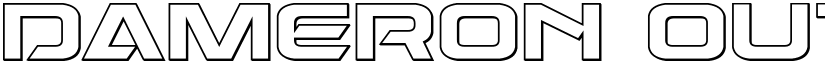 Dameron Outline Outline font