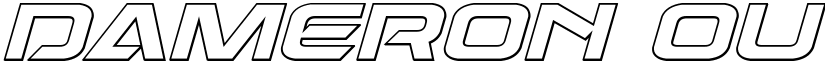 Dameron Outline Italic Outline Italic font