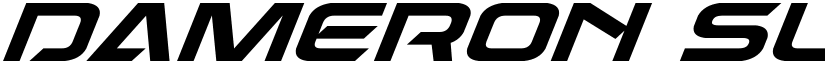 Dameron Super-Italic Italic font