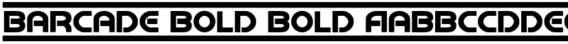 Barcade Bold Bold font