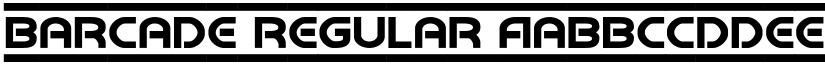 Barcade Regular font