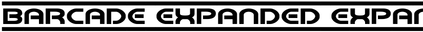 Barcade Expanded Expanded font
