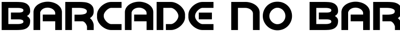 Barcade No Bar Regular font