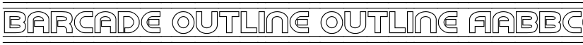 Barcade Outline Outline font