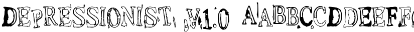 Depressionist v1.0 font