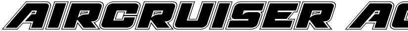 Aircruiser Academy Italic Italic font