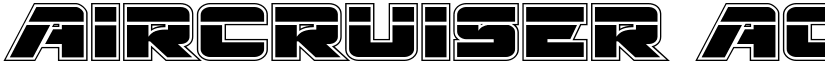 Aircruiser Academy Laser Regular font