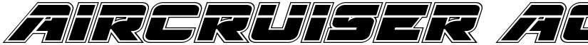 Aircruiser Academy Laser Italic Italic font