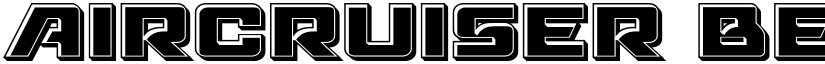 Aircruiser Bevel Regular font