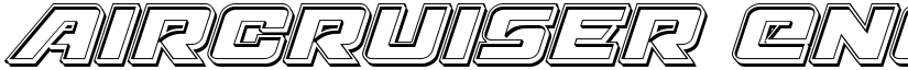 Aircruiser Engraved Italic Italic font