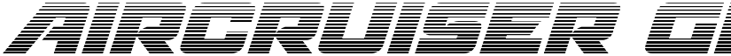 Aircruiser Gradient Italic Italic font