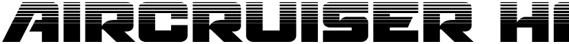 Aircruiser Halftone Regular font