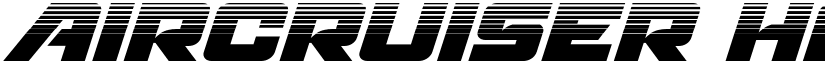 Aircruiser Halftone Italic Italic font
