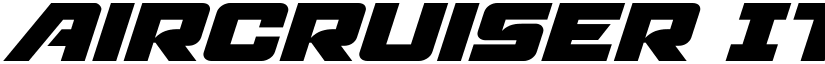 Aircruiser Italic Italic font