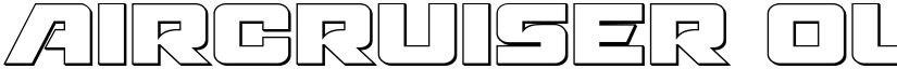 Aircruiser Outline Outline font