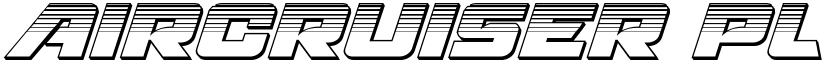 Aircruiser Platinum Italic Italic font