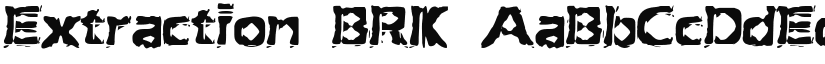 Extraction BRK font download