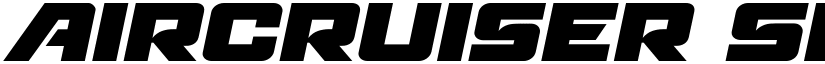 Aircruiser Semi-Italic Semi-Italic font