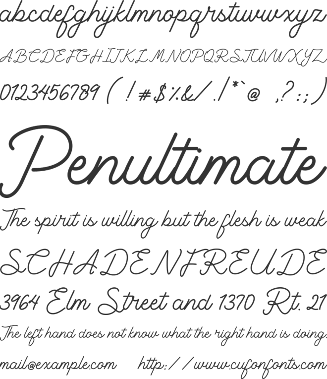 Retylle Solyta font preview