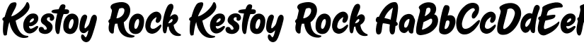 Kestoy Rock Kestoy Rock font
