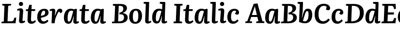 Literata Bold Italic font