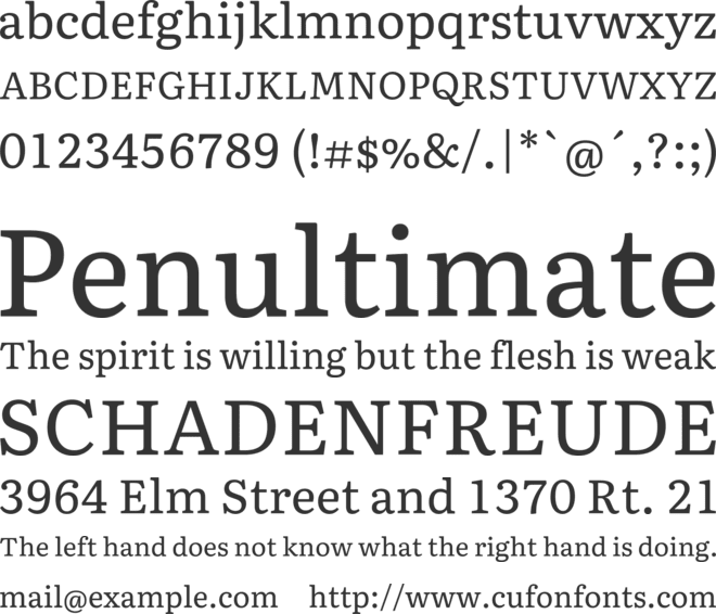 Literata font preview