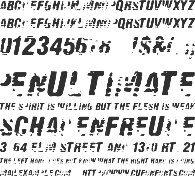 Old Fax font preview