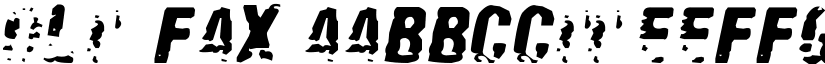 Old Fax font