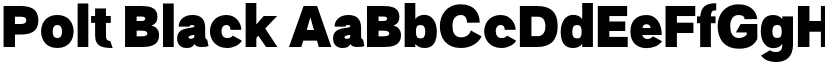 Polt Black font