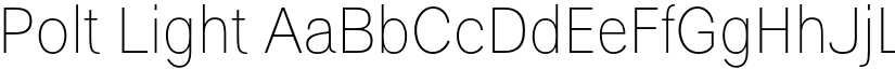 Polt Light font