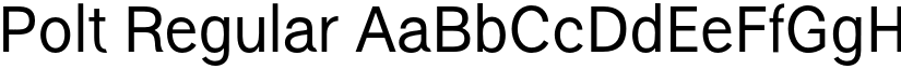 Polt Regular font