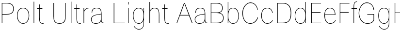 Polt Ultra Light font