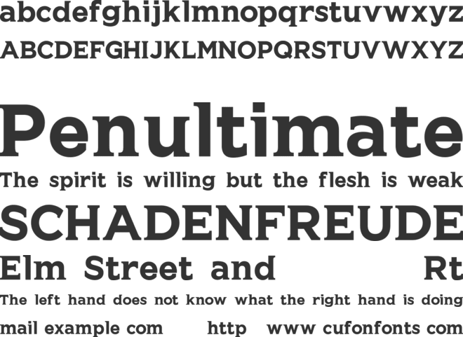 HEIDEN font preview