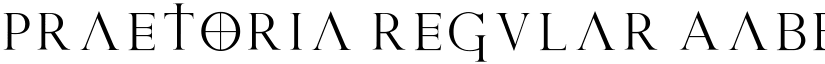 Praetoria Regular font