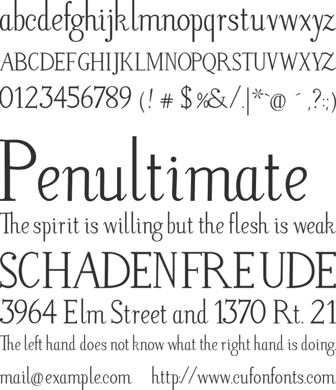 Litos Script font preview