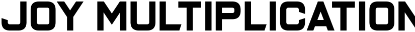 Joy Multiplication Regular font