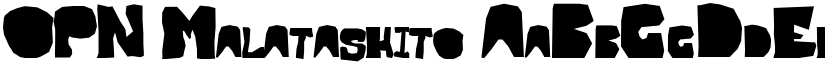 OPN Malatashito font