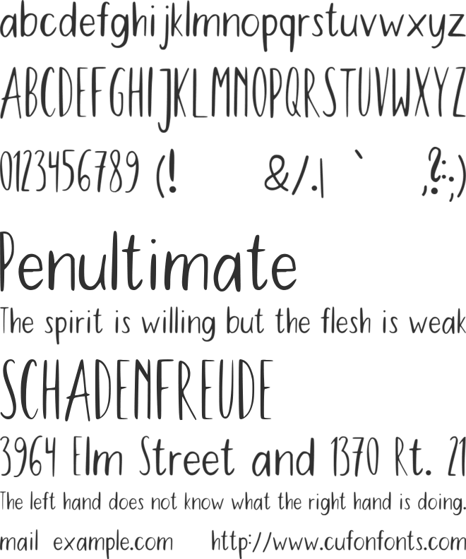 Peaches For Breakfast font preview