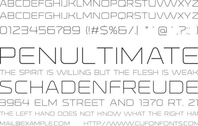 Ronduit Capitals font preview