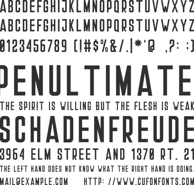 Stockport font preview