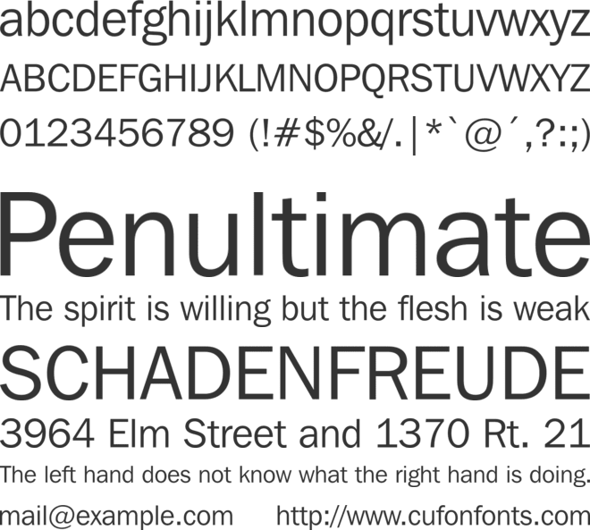 FrnkGothITC Bk BT font preview