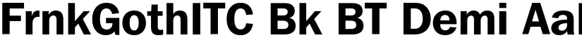 FrnkGothITC Bk BT Demi font