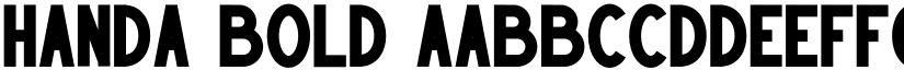 HANDA Bold font