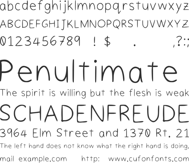Styles font preview