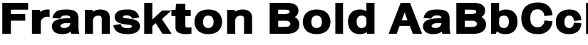 Franskton Bold font