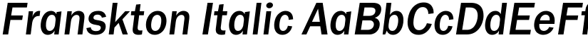 Franskton Italic font