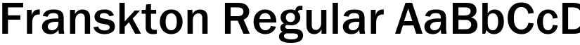 Franskton Regular font